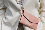Dusty Pink Cellphone Crossbody Clutch Bag
